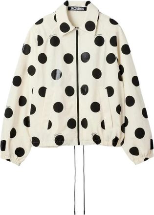 Jacquemus Raglanmouw Ritsjack - Heren - Zomerjassen - Wit - L - Jassen
