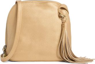 Hobo Nash Calfskin Leather Crossbody Bag in Dusty Gold at Nordstrom Rack