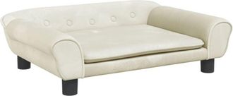 vidaXL Sof&aacute; Para Ni&ntilde;os De Terciopelo Crema 70x45x26 Cm Vidaxl