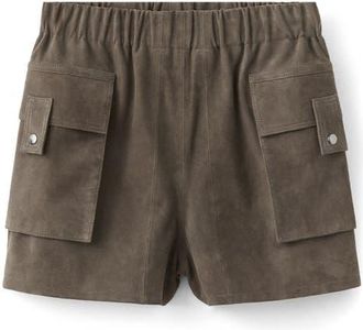 Mango Suede Shorts in Grey at Nordstrom, Size X-Small/small