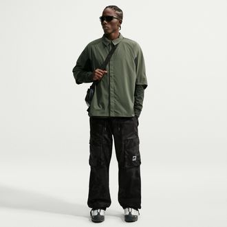 Nike Mens Air Woven All-Over Print Cargo Pants in Black | IO3826-010