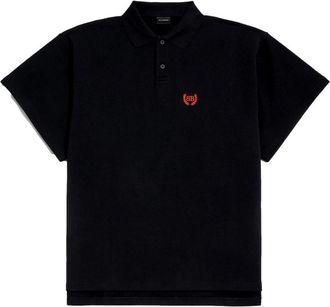 Balenciaga Laurel Classic Short Sleeve Oversized Polo