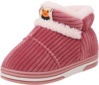 Generic Furry Winter Boots for Women Size 4.5, Slip-On Snow Boots Fuzzy Comfort Warm Short Booties Thick Plush Casual Shoes Outdoor Non-Slip Walking Shoes for