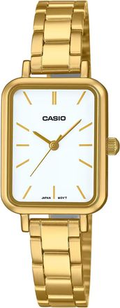 Casio Womens Gold Analog Watch White Dial Steel Bracelet - LTP-V009G-7EUDF
