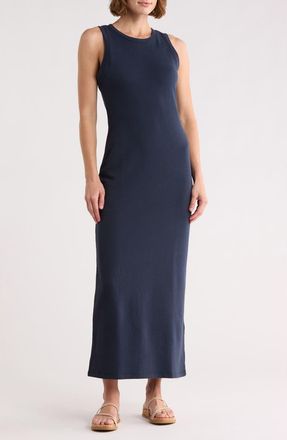Splendid French Terry Midi Dress in Navy Blue at Nordstrom Rack, Size X-Large