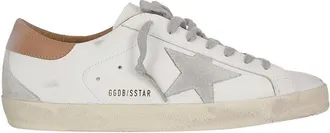 Golden Goose White Sneakers With Grey Suede Star
