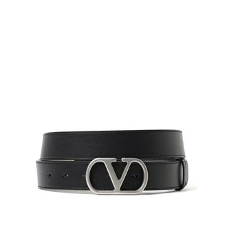 Valentino Garavani Belts, male, Black, Size: 100 CM Black Buckle Belt