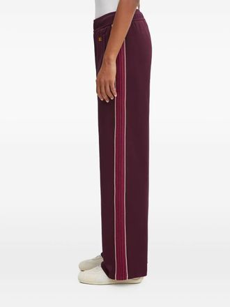 Wales Bonner side-stripes track pants - women - Polyester/Cotton - S - Red