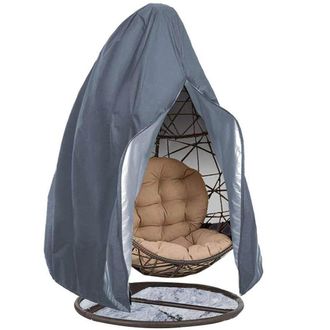 OEM Funda Protectora Grande Para Silla Colgante - Fabricada En Tela Con Revestimiento De Poliuretano - Impermeable Y Transpirable - Gris