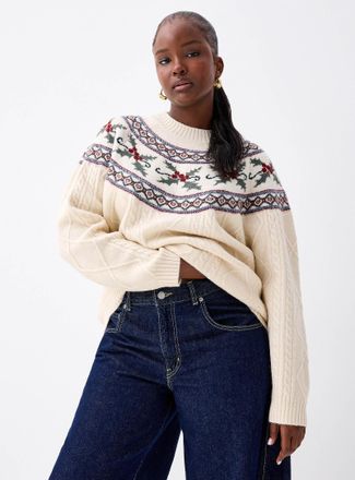 Twik Womens Patterned bands sweater