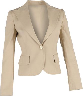 Dolce & Gabbana Single-Breasted Blazer, Size It 42 (Authentic Pre-Loved)