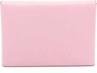 Herm&egrave;s Pink Epsom Leather Coin Purse/Coin Case (Pre-Owned)