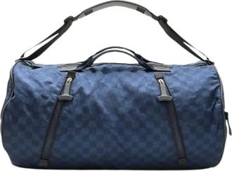 Louis Vuitton Pre-owned Weekend Bags, male, Blue, Size: ONE SIZE Pre-owned Nylon Weekend Bag