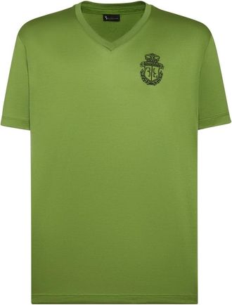 Billionaire Boys Club T-shirt V-Neck SS Crest - Heren - T-shirts - Groen - XS - Katoen - Tops