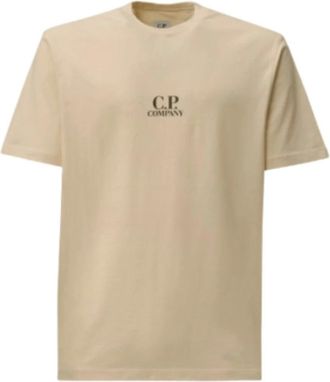 C.P. Company Hombre, Camisetas, Beige, Talla: L