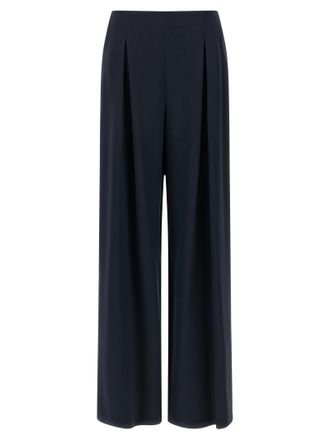 Max Mara Blue Silk Casual Womens Pants