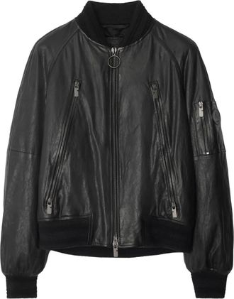Burberry leather jacket - men - Calf Leather - 50 - Black