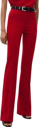 Pinko Hulka 100054 A3Nv-R59 Wijde Broek - Dames - Wijde Broeken - Rood - L - Polyester - Broeken