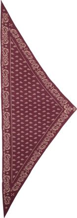 Guest In Residence Bordeaux Paisley Patterned Cashmere Scarf