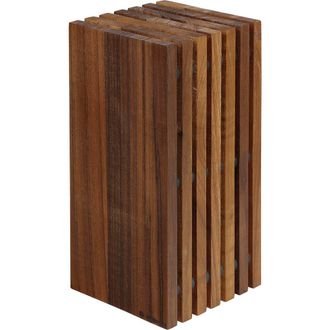 Zassenhaus Slotted Wood Knife Block, Holds 12 Knives in Walnut at Nordstrom