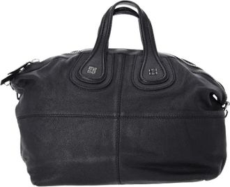 Givenchy Pre-owned Large Nightingale Satchel Handtas - Dames - Vintage Handtas - Zwart - ONE Size - Leer - Vintage