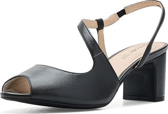 Life Stride Theo Strappy Shoes High Womens Heels Black Synthetic : 5.5 M (B), Faux Leather/Textile