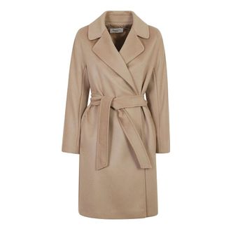Max Mara Dames, Mantels, Beige, Maat: XS Wol