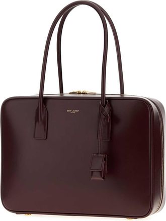Saint Laurent Womens Sac De Jour Shoulder Bag Brown Lamb