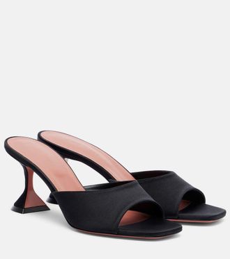 Amina Muaddi Lupita 70 satin mules