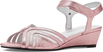 David Tate Admire Womens Shoes Pink Lizard Print : 10.5 WW (EE), Leather