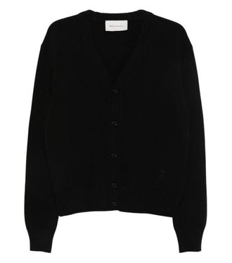 Ami Black V Neck Cardigan