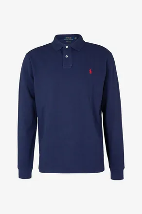 Polo Ralph Lauren Langarm-Polohemd aus Baumwollpiqu&eacute; Custom Slim Fit