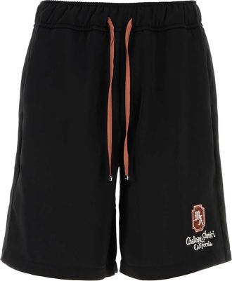 Amiri Black Polyester Bermuda Shorts