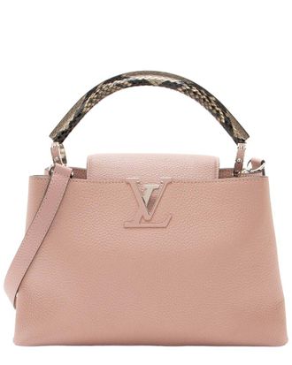 Louis Vuitton Taurillon Python Capucines Pm Bag (Authentic Pre-Loved)