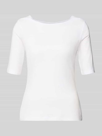 Comma T-Shirt mit 1/2-&Auml;rmel in Weiss, Gr&ouml;&szlig;e 34