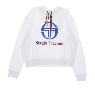 Sergio Tacchini Witte Cropped Hoodie voor Vrouwen - Dames - Hoodies - Wit - L - Hoodies & sweatvesten