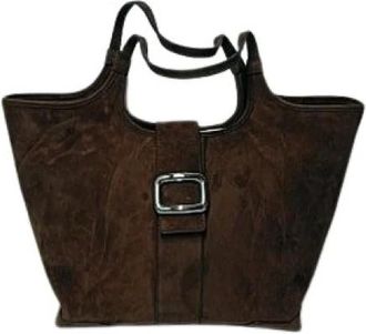 Roger Vivier Bruine tassen voor stijlvolle outfits - Dames - Shoppers - Bruin - ONE Size - Tassen
