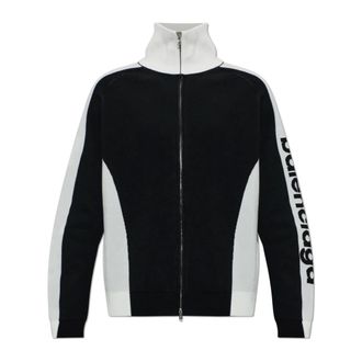 Balenciaga Logo Cardigan - Heren - Truien - Zwart - Maat: L Wol