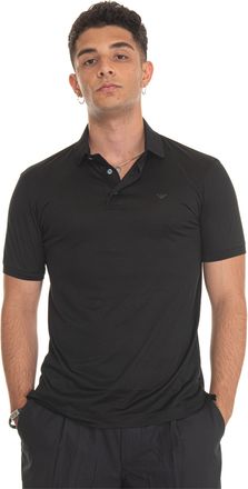 Emporio Armani Polo in jersey Nero Emporio Armani Uomo