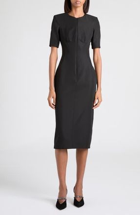 Alexander McQueen Sheath Dress in Black at Nordstrom, Size 10 Us
