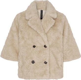Notyz Nepbont Jas - Dames - Jassen - Beige - XL - Nepbont - Jassen