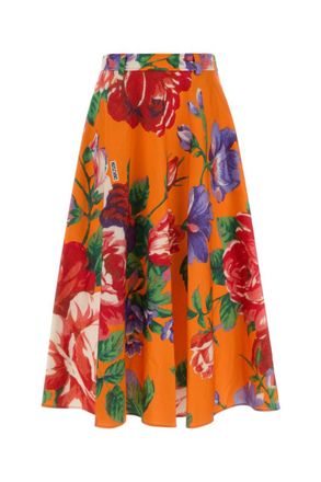 Moschino Multicolour Floral Print Skirt