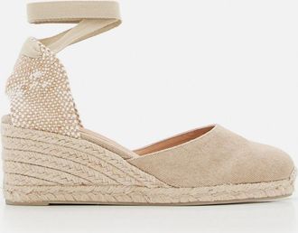 Castaner Beige Carina Wedges