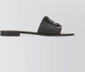 Moncler rubber slippers buckle detail