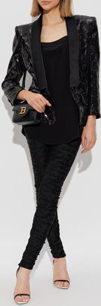 Balmain Strappy Top, Womens, Black