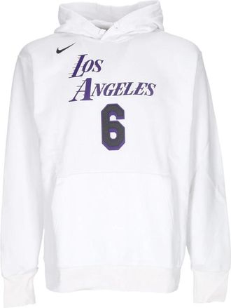 Nike Le Bron James NBA City Edition Hoodie - Heren - Sportshirts - Wit - XL - Fitness
