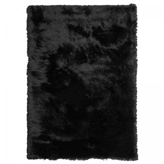 Un amour de tapis Alfombra peluda 120x180 cm copetudo a mano negro