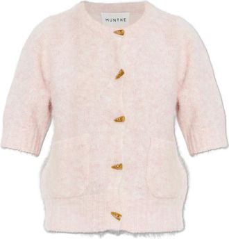 Munthe Locca Cardigan - Dames - Vesten - Roze - XS - Wol - Truien & Vesten