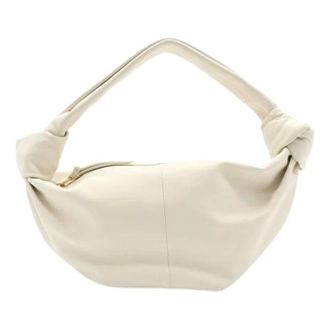 Bottega Veneta Pre-owned Vintage Schoudertas - Dames - Pre-owned - Wit - Maat: ONE Size Leer