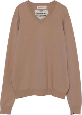 Extreme Cashmere V-neck long-sleeve sweater - Brown